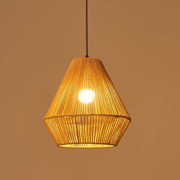 中古风藤编手工吊灯餐厅草帽茶室民宿灯竹艺店铺商用灯笼竹编灯罩,家装灯饰光源,智能吊灯,淘宝优惠券,粉丝福利购,淘宝优惠卷