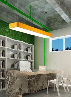 厂家幼儿园教室游乐园长方形灯办公室吸顶灯 led彩色长条吊灯