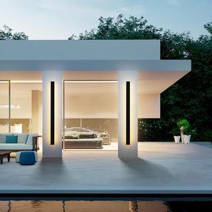 源头厂家极简长条壁灯家居温馨楼梯过道灯户外照明LED工程线条灯