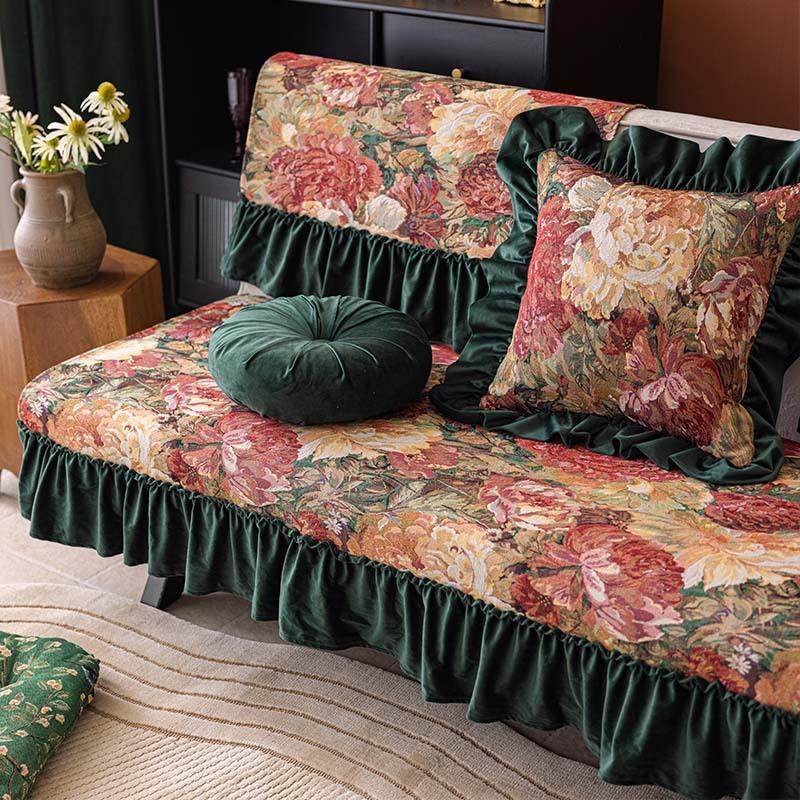 法式高级感沙发盖布防尘四季通全包沙发毯盖巾防滑耐脏沙发套罩,居家布艺,沙发套,淘宝优惠券,粉丝福利购,淘宝优惠卷