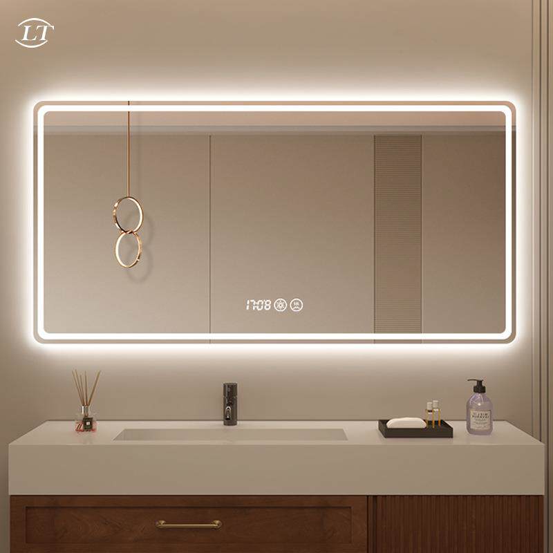 led超白浴室镜壁挂防雾卫浴镜带灯卫生间洗手间家用挂墙智能镜子