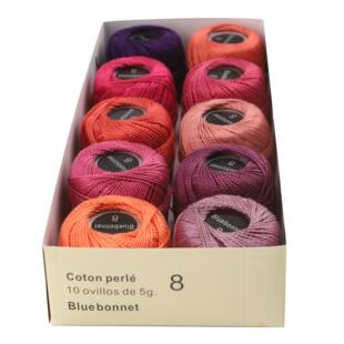 西班牙牌子8号五克10色装细蕾丝纯棉手编线钩针线首饰玩偶手鞠球