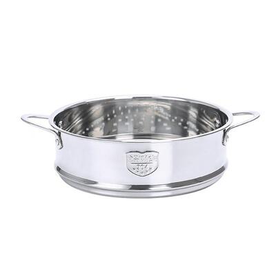 304不锈钢加厚笼屉蒸格小笼包蒸笼蒸屉一体家用蒸锅16/18/20/22cm