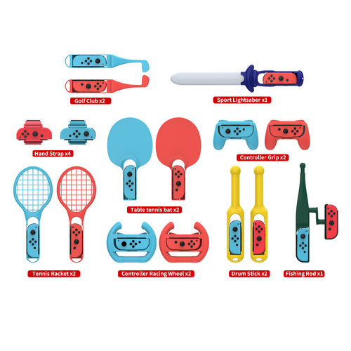 适用于Switch左右手柄18合1 Sports运动游戏套装体感运动游戏套装