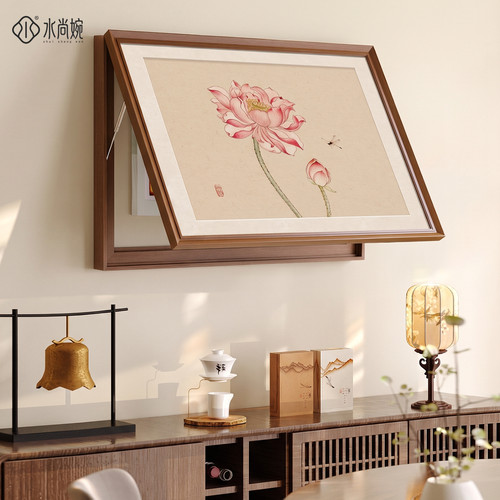 【新中式风】荷花电表箱装饰画