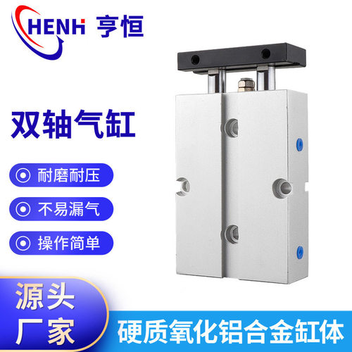 TN双轴双杆气缸TDA10/16/20/25*40X50X70X80X100S双活塞带磁气缸
