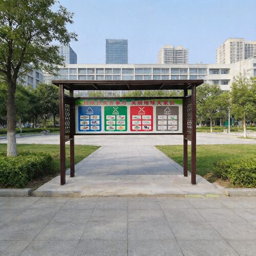 分类回收环保垃圾亭新款城市乡镇垃圾亭收集亭房乡村新农村户外