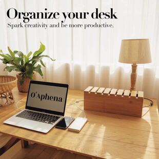 木质集线盒插线板收纳盒家庭办公室电源数据线插座插排收纳盒