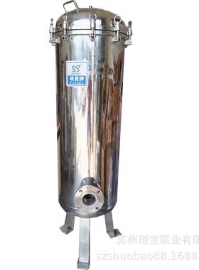 SUS304精密过滤器 30-50T不锈钢多袋式过滤桶 2号袋双袋过滤器