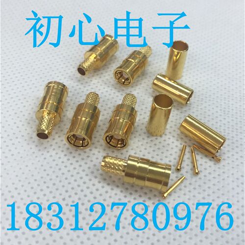 RF射频连接器  铜镀金SMB-K-3 SMB母头适用50-3 RG58等同轴馈线