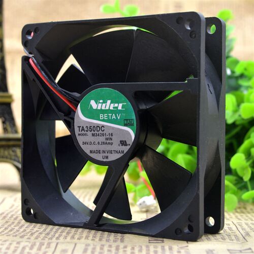 Nidec 9025 24V 0.28A 散热风扇 TA350DC M34261-16 双滚珠轴承