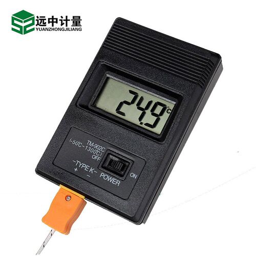 远中计量TM902C数字测温仪手持温度计水温油温沥青混凝土温升测量