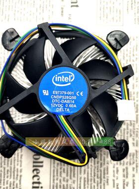 正品IntelIntel E97379-001 1155/1150/1156 四针线温控 CPU风扇