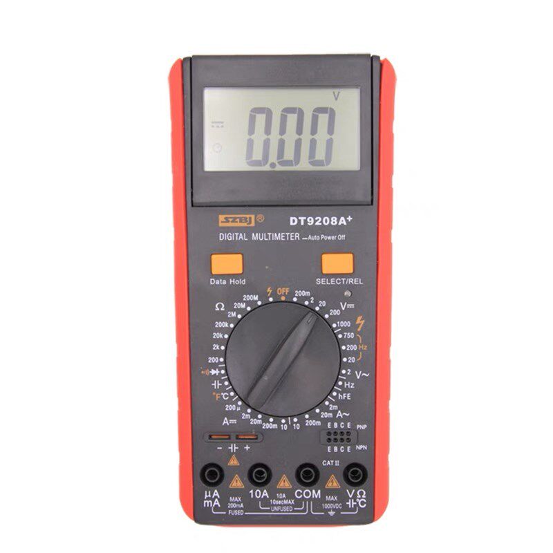 包邮滨江DT9208A折叠带电阻频率温度相对值测量多功能数字万用表
