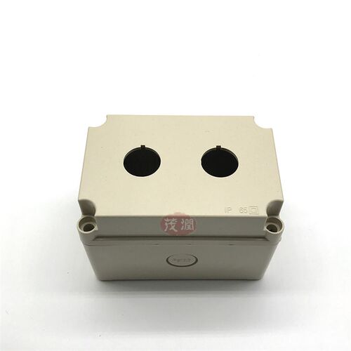 二孔空箱 按钮盒 控制盒XKB-2 2孔 明装式 启动停止防溅盒 室内