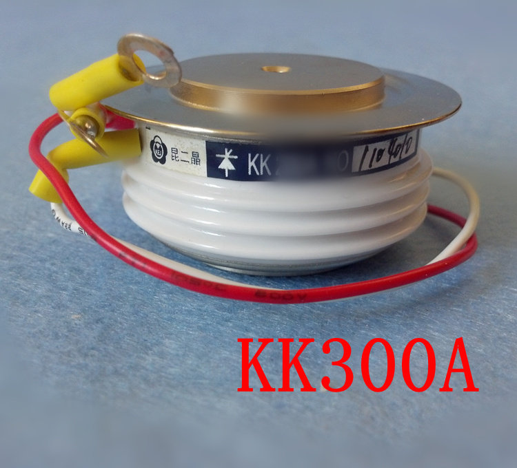 昆二晶整流器平板快速晶闸管凹凸形kk300a 1600V硅整流