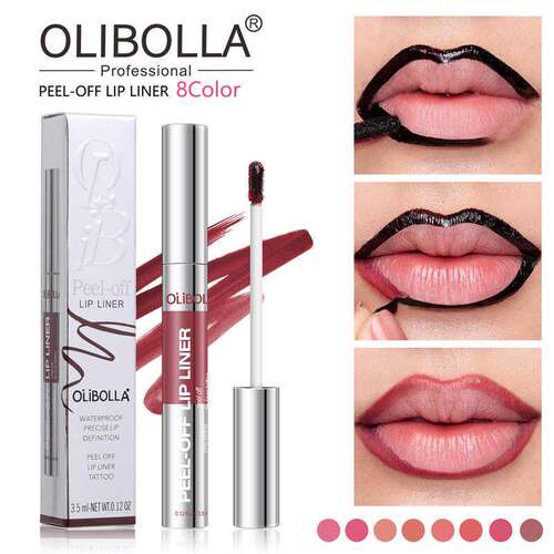 OLIBOLLA Peel Off Lip Liner 八色哑光防水撕拉唇线笔
