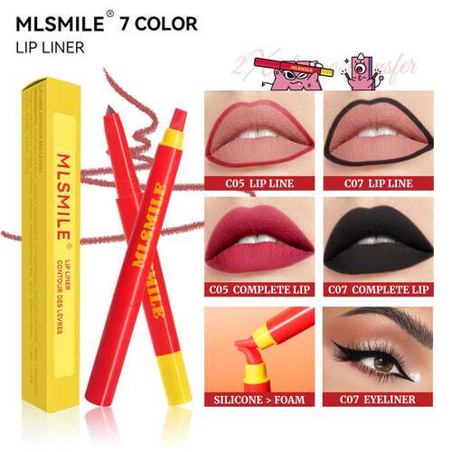 2 In 1 Lip Liner 双头口红笔持久显色唇部彩妆