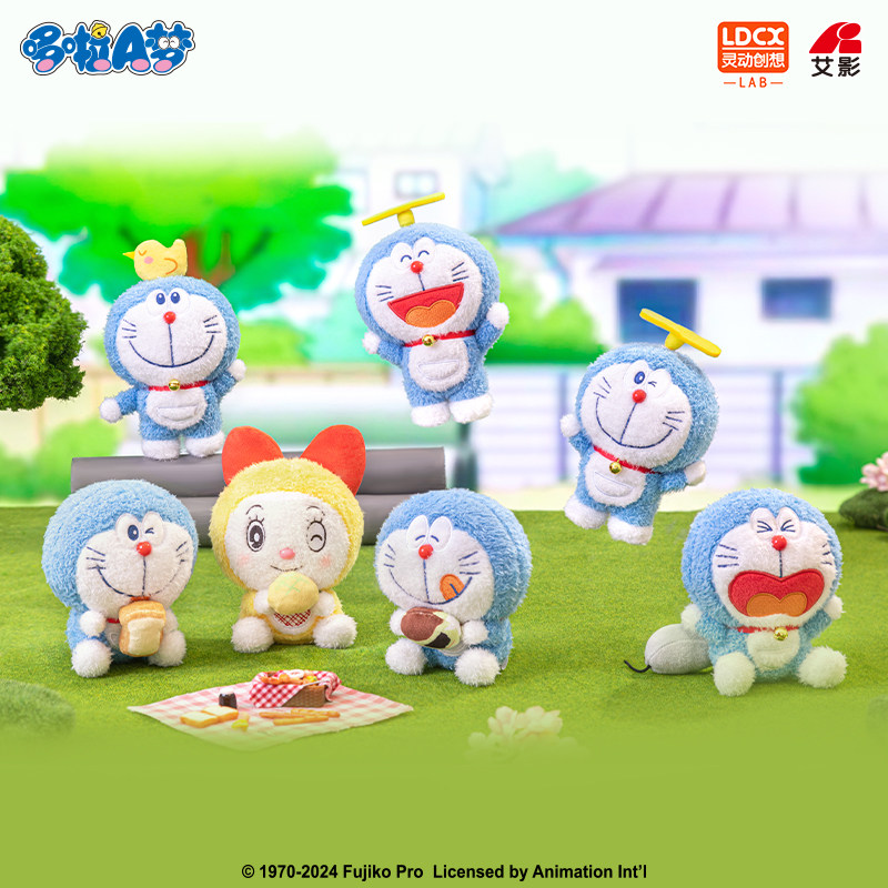 哆啦A梦拉拉乐毛绒盲盒潮玩摆件图片