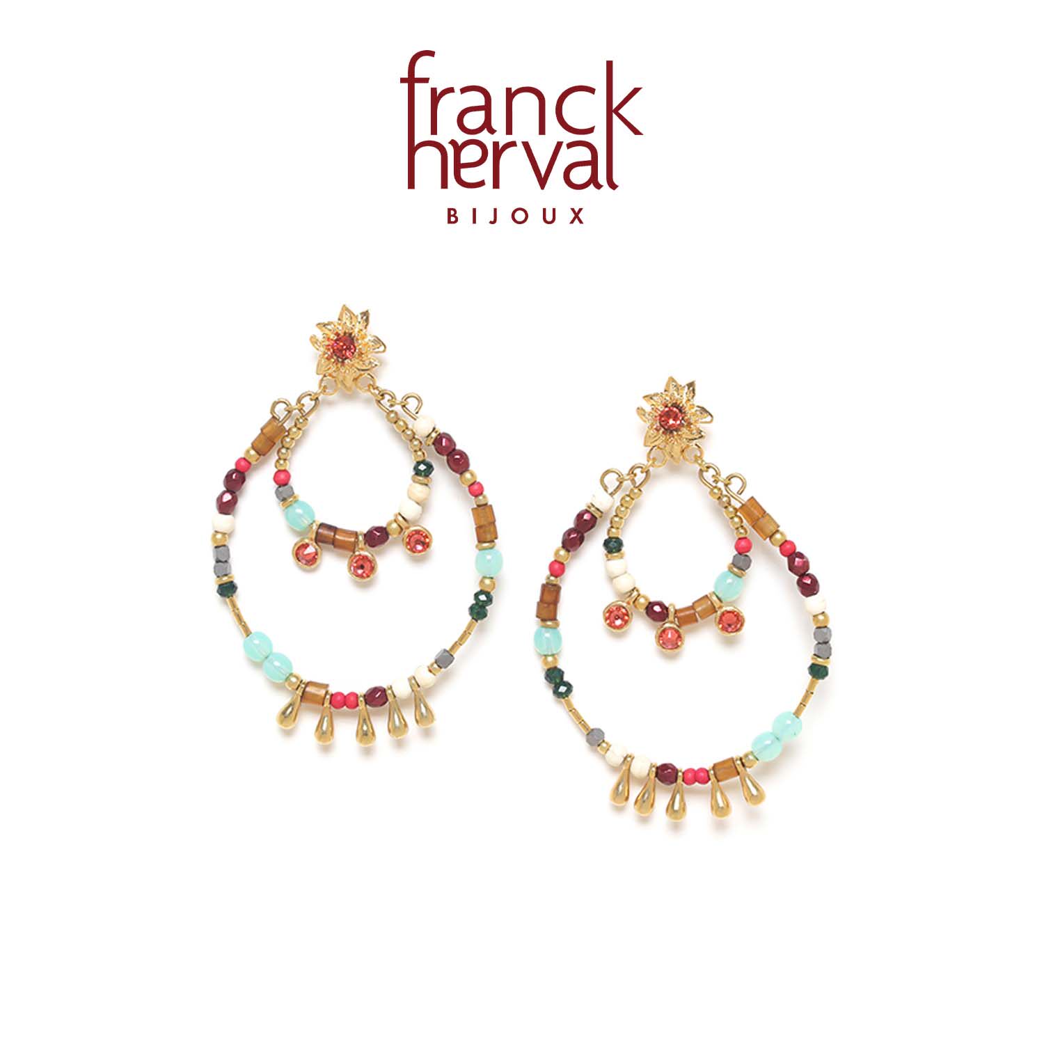 法国品牌Franck Herval 弗里达系列 轻奢时尚精致耳饰