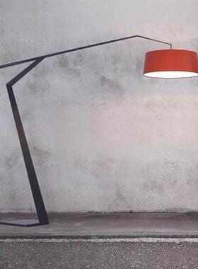 简约现代酒店大堂大气五金钓鱼红色艺术创意设计师客厅展厅落地灯