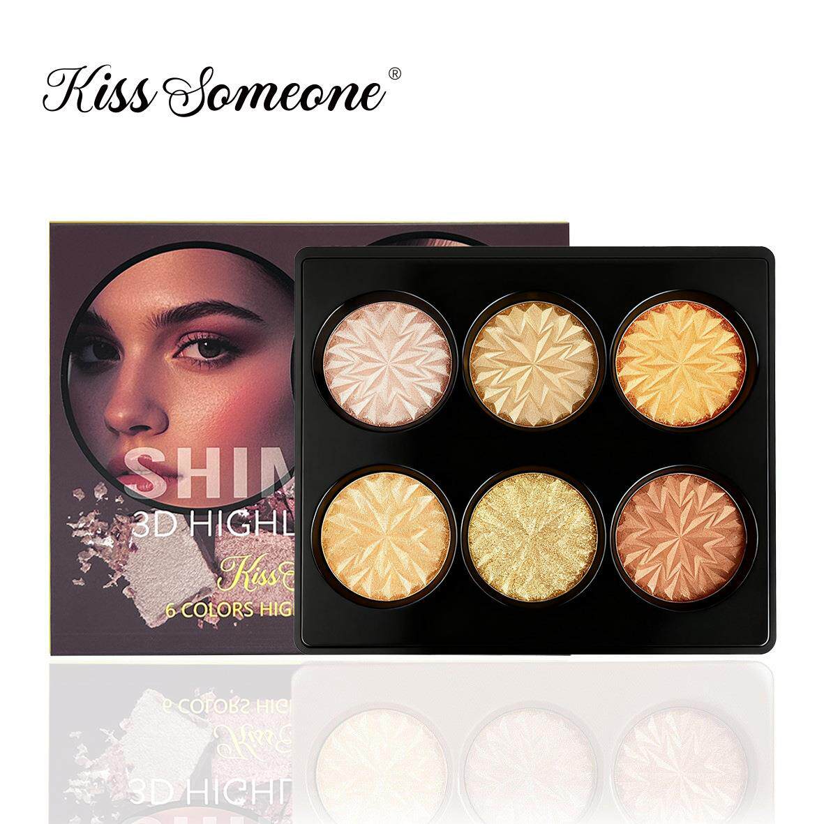 Kiss Someone 6色高光盘3D立体修容提亮肤色面部彩妆盘