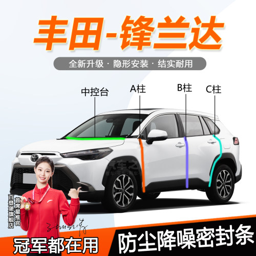 丰田锋兰达/双擎隔音防尘密封条