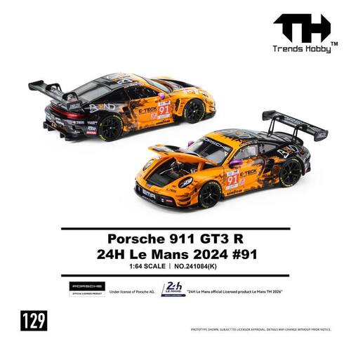 TH合金车模64保时捷911GT3勒芒