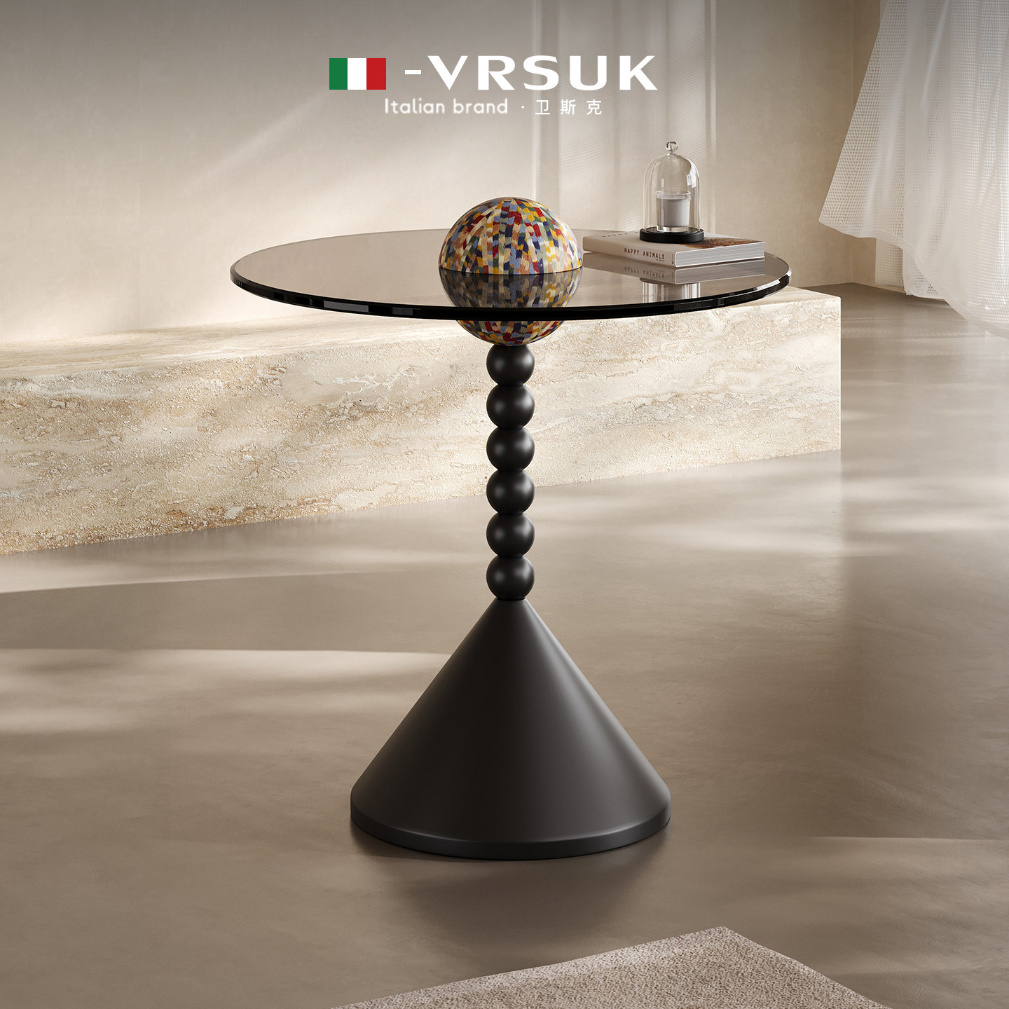 【自营】VRSUK意式专利边几复古小茶几阳台圆桌客厅置物沙发边几,住宅家具,角几/边几,淘宝优惠券,粉丝福利购,淘宝优惠卷