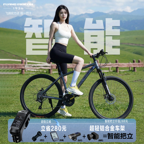 【送智能把立】飞鸽山地公路赛车