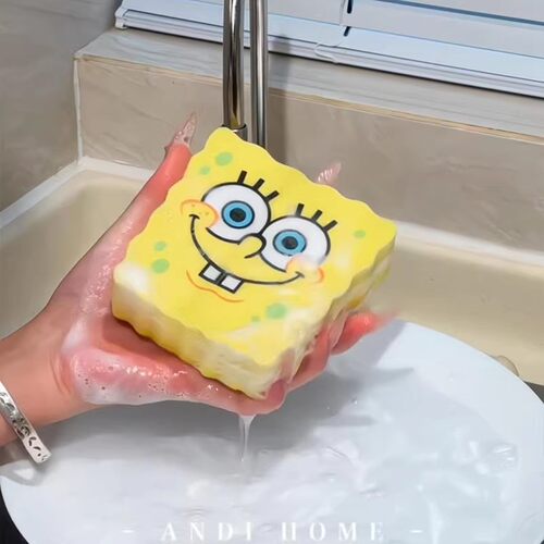 海绵宝宝洗碗海绵刷碗神器魔力擦百洁布清洁刷锅家用厨房宿舍吸水