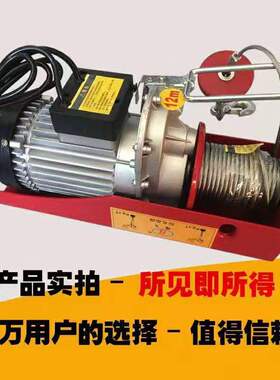 微型电动葫芦220V家用小型升降吊机提升机1/0.5吨绞盘卷扬起重机