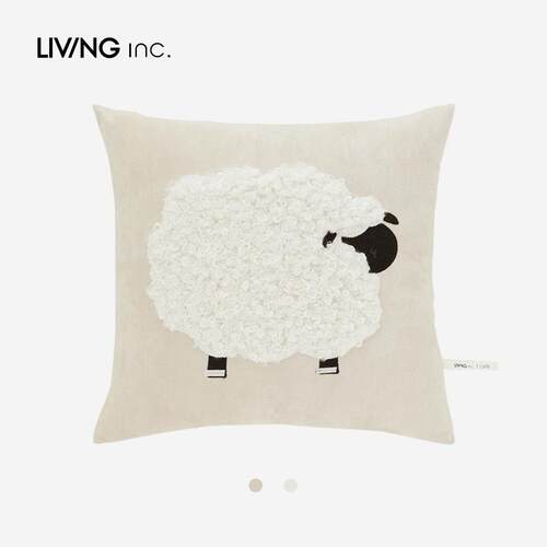LIVING .一只羊 毛绒可爱卡通儿童抱枕办公室靠垫靠枕