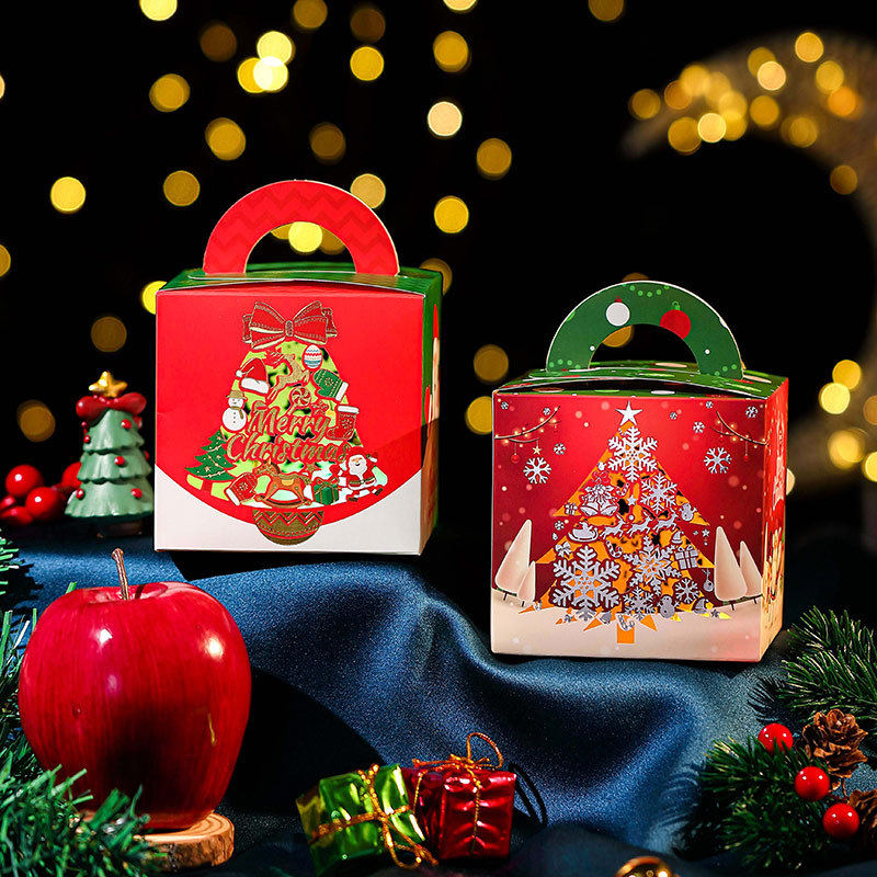 「次日达」圣诞礼盒空盒圣诞节平安果包装盒子创意平安夜苹果礼盒