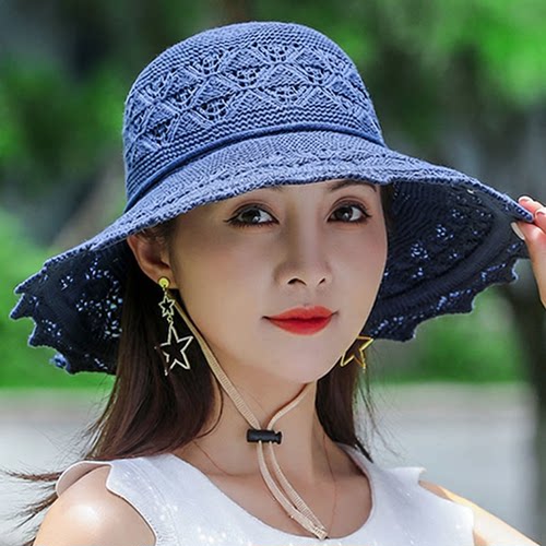 次日达韩版夏季防晒遮阳草帽女