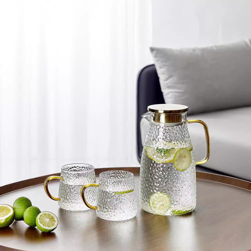 「次日达」复古冷水壶玻璃耐高温家用大容量凉水杯泡茶壶套装耐热,餐饮具,冷水壶,淘宝优惠券,粉丝福利购,淘宝优惠卷