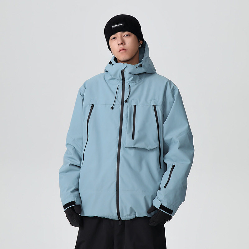 雪怡派24-25新款单板滑雪服女款3L压胶男滑雪衣专业防水夹棉加厚