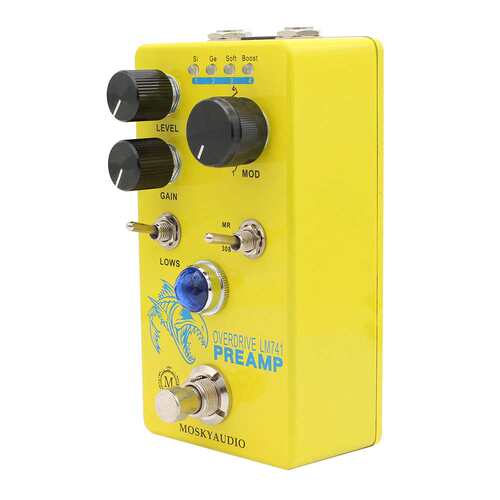 MOSKYAUDIO LM741乐器吉他效果器过载失真前级效果器