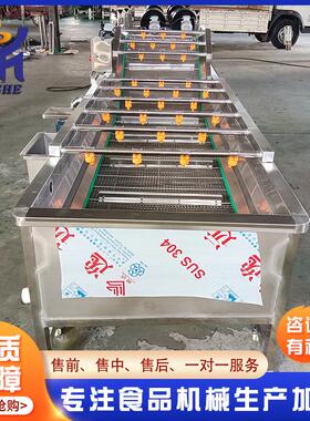 全自动葡果萄清气泡洗机多功能IGH蔬清洗设备供 水果清洗线 厂家