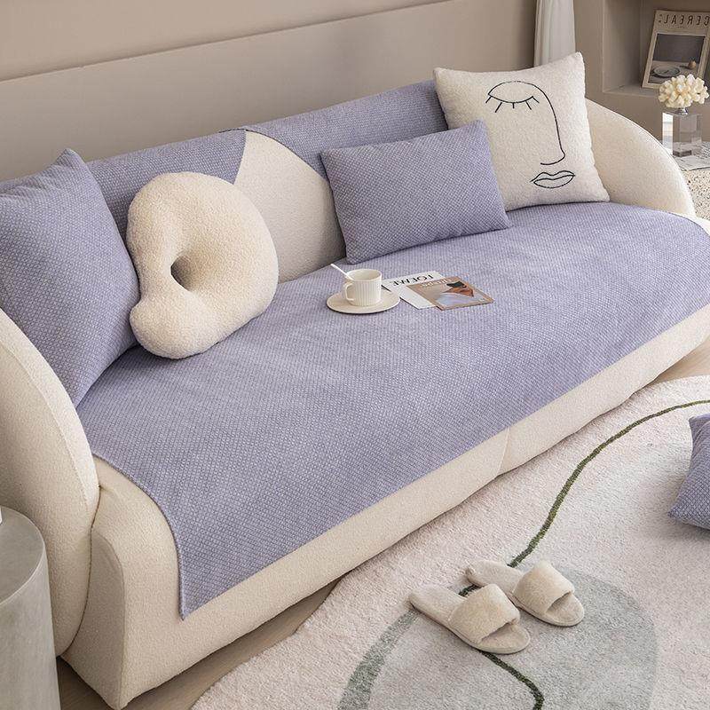纯色雪尼尔沙发垫四季通用防滑坐垫简约现代客厅组合沙发套罩全盖,居家布艺,沙发套,淘宝优惠券,粉丝福利购,淘宝优惠卷