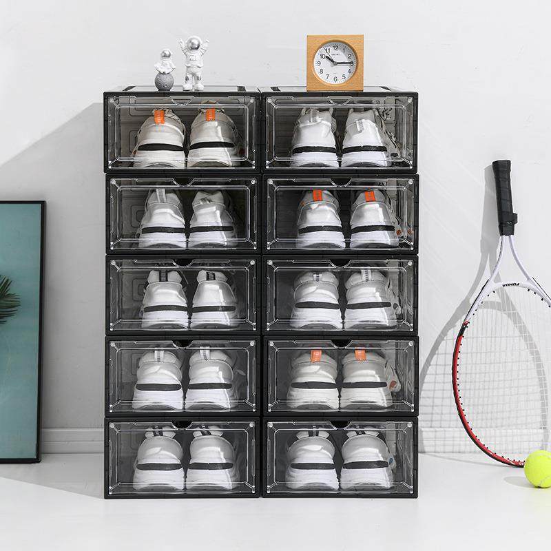 鞋盒收纳盒透明鞋子收纳鞋盒加厚磁吸省空间简易硬塑料宿舍侧开门,收纳整理,鞋盒,淘宝优惠券,粉丝福利购,淘宝优惠卷