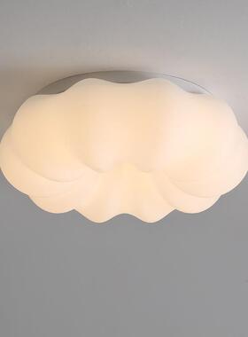 北欧白色云朵吊灯创意全光谱客厅卧室儿童南瓜灯具柿子灯吸顶灯