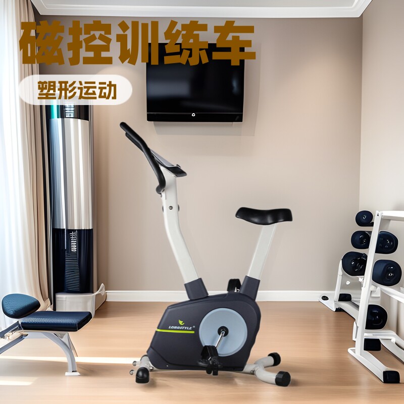 热销迷你立式车健身磁控车塑形训练车 磁控健身车下肢功率车