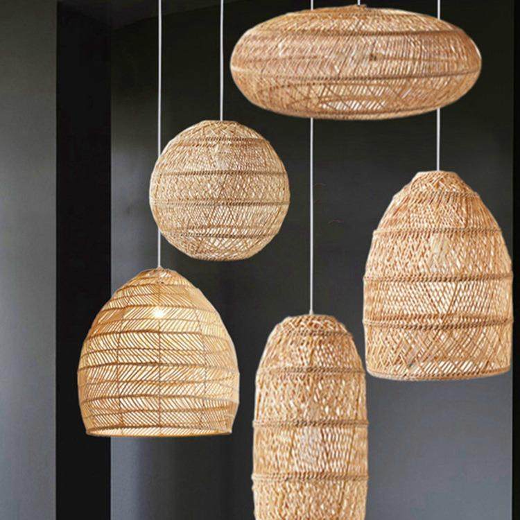 中式禅意藤编藤艺吊灯茶室民宿餐厅火锅大厅大堂吧台楼梯间组合灯,家装灯饰光源,智能吊灯,淘宝优惠券,粉丝福利购,淘宝优惠卷