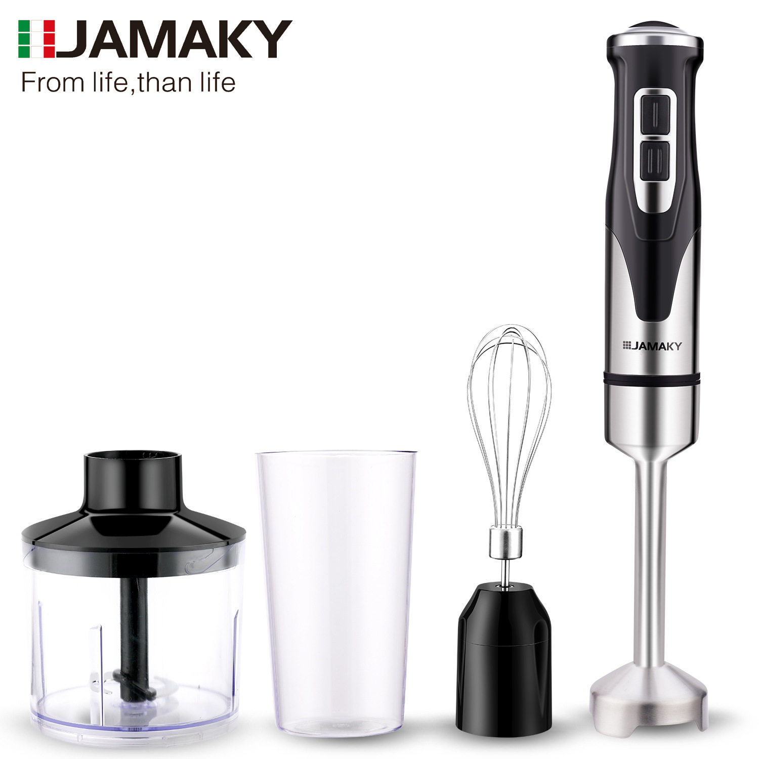 JAMAKY 家用搅拌器打蛋器绞肉机榨汁机4合1大功率多功能搅拌套装