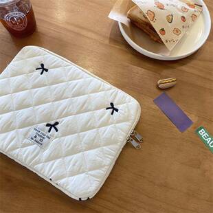 ins平板电脑防震内胆包蝴蝶结11 1315寸笔记本包收纳刺绣厂家直销