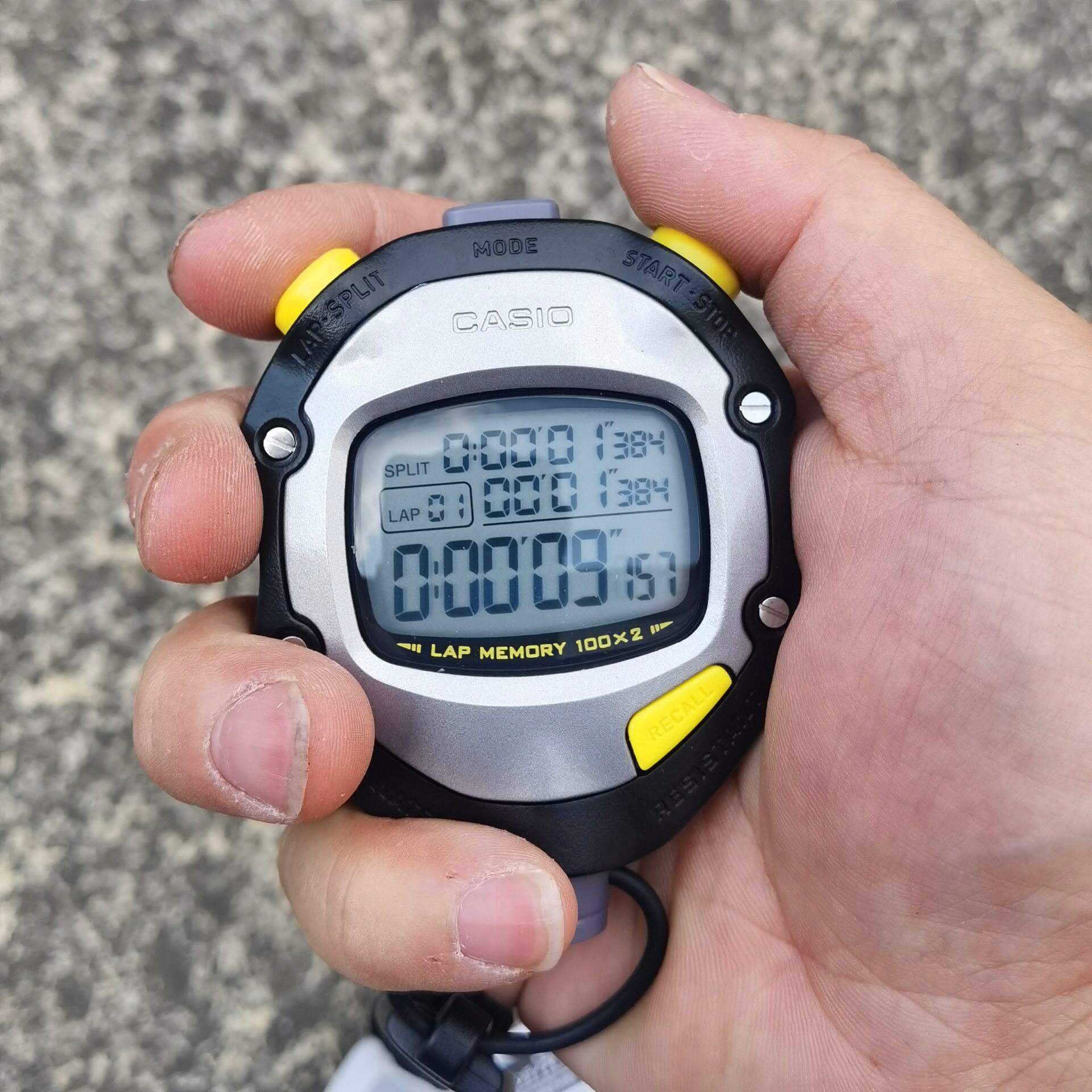 秒表CASIO计时器70W秒表电子计时钟裁判跑步田径码表
