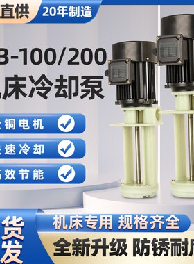 机床水泵DB-100/250W油泵车床冷却三相电泵200循环线切割450W水泵