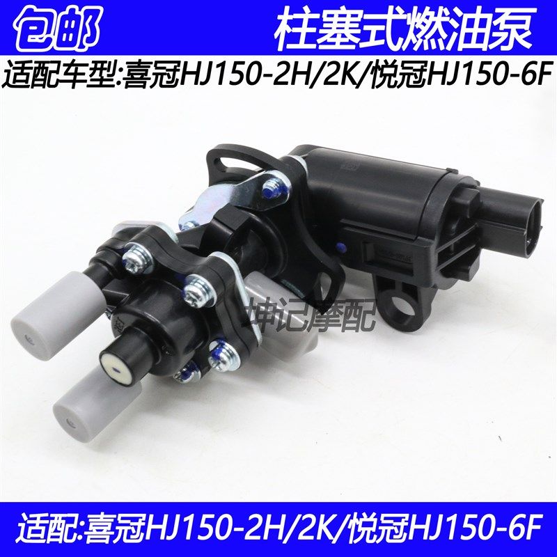 适配豪爵电喷悦冠喜冠HJ150-2H/2K/6F摩托车燃油汽油泵柱塞式双泵
