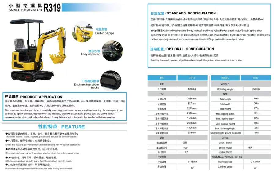 3月27日合肥全新未使用小型19型号挖掘机一台网络拍卖公告